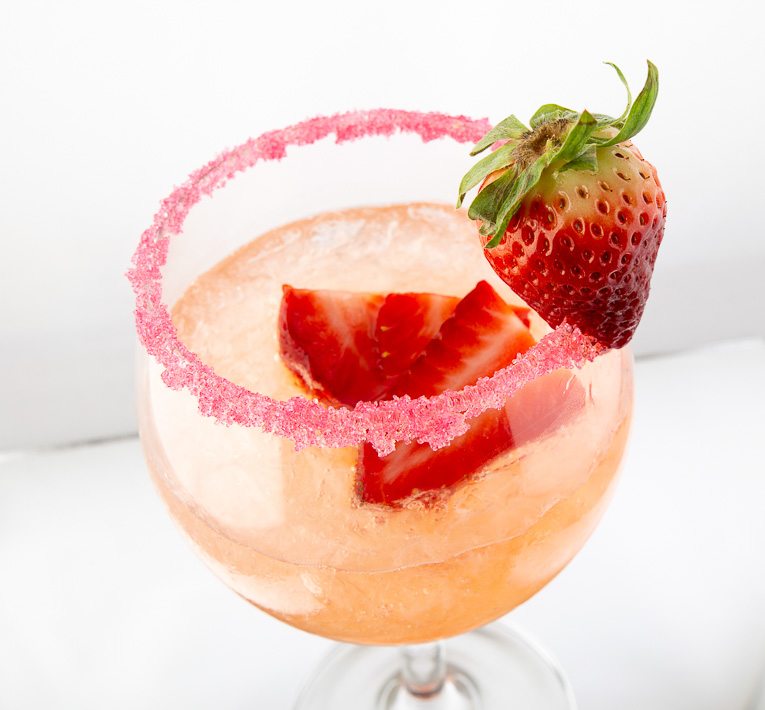 A well presented drink photographed from above